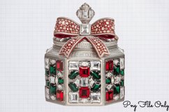 Faux Rhinestones Christmas Sublimation PNG Product Image 1