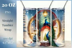 Christmas Sublimation Design Tumbler, Skinny Tumbler Wrap Product Image 1