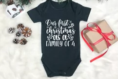 Our first christmas as a family of 4 SVG Product Image 2
