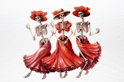 Christmas Skeleton Sublimation PNG Product Image 2