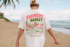 Farmers Market PNG, Preppy Summer Fresh Produce Local Food Product Image 2