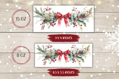 Christmas Tree Branch Mug Design, Winter Mug Sublimation Product Image 2