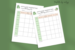 Affiliate Marketing Monthly Planner | Editable Canva Templat Product Image 2
