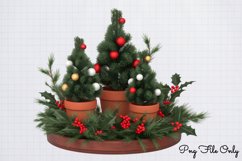 Christmas Tree Arrangement Decoration Clipart Bundle PNG Product Image 5
