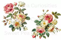 Flowers, Junk Journal, PNG, Clipart, Ephemera, Botanical Product Image 2