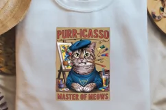 Vintage Funny Cat Quotes Sublimation, Vintage PNG Product Image 1