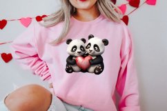 Couple Animal Valentines Day Clipart, Watercolor Couple Product Image 2