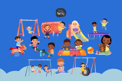 Kids Playing Clipart Bundle Product Image 2