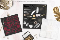 Ruby Brush Strokes Clipart Product Image 2