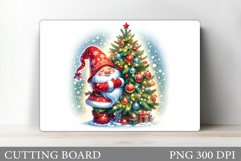 Christmas Gnome Cutting Board. Christmas Cutting Board Product Image 1