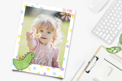 Editable Kids Cute Shapes Polaroid Frame Canva Template Product Image 2