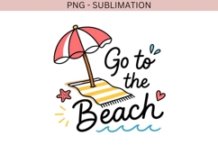 Go to the Beach PNG | Cute Beach Vacation Design Product Image 2