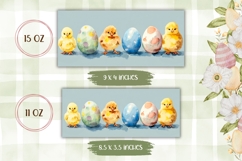 Easter Chick Mug Wrap Design, Easter Mug Sublimation Product Image 2