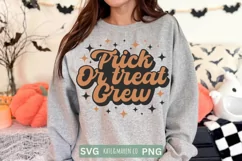 Halloween SVG | Trick Or Treat Crew SVG | Retro Halloween Product Image 1