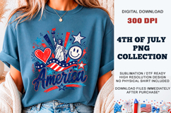 Cool Liberty Girl PNG | Trendy Patriotic Sublimation Product Image 2