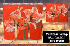 Colorful Floral Wrap for 20oz Tumbler Sublimation Product Image 1