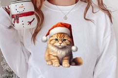 Cat Christmas Cat Art for Holiday Clipart Product Image 2