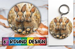Round Sublimation Keychain &amp; Car Coaster Product Image 1