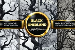 Black Gnerland Digital Papers - 04 Variations Product Image 1