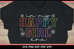 In my happy girl era with daisy butterfly, Funny Quotes SVG Product Image 2