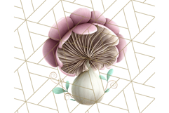 Mushroom Clipart, Realistic Forest Mushrooms PNG Product Image 2