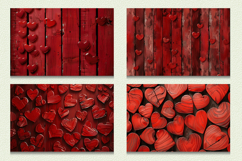 Red Wooden Hearts Cutting Boards sublimation Designs Product Image 2