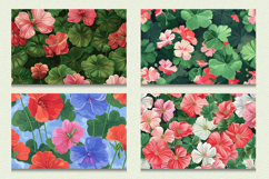 Geranium Flower Garden Cutting Boards sublimation Design Product Image 2