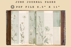 Botanical cottagecore junk journal page Product Image 2