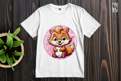 Cute Baby Squirrel Clipart Sublimation PNG Product Image 2