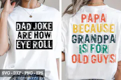 Funny Dad & Grandpa Quote Shirt SVG Product Image 1