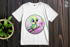 Spring Bird on Branch Clipart Sublimation PNG Product Image 2