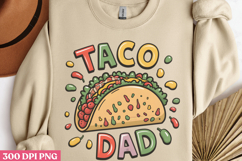 Taco Daddy PNG, Cinco De Mayo Sublimation PNG Product Image 3