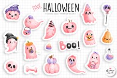 Pink halloween printable sticker sheet Product Image 3