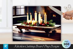 Rustic Christmas Coffee Table Cutting Board PNG Design Product Image 1
