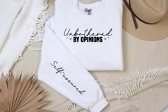 Unbothered by opinions Sleeve SVG, Self-assured SVG Product Image 2