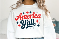 America y&#039;all svg | 4th of july Svg | Shirt Svg Product Image 2