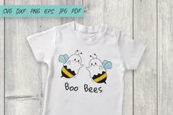 Halloween SVG, Bees SVG, Honey Bee SVG Cut File, Boo Bees Product Image 3
