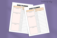Minimalist Daily Planner Template for Canva Printable Product Image 2