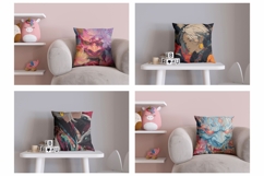 Samurai Pillow Designs, Kids Pillow Bundle, Samurai Mask PNG Product Image 2