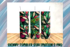 Spring Skinny Tumbler Sublimation Desing. Product Image 2