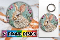 Floral Farm Animal Keychain Product Image 1