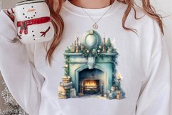 Cozy Green christmas Clipart Sublimation, Christmas PNG Product Image 2