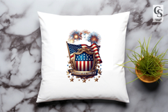 Patriotic USA Clipart PNG Fourth of July Sublimation Product Image 2