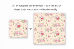 Flowers Seamless Pattern, Floral Digital Paper Product Image 2