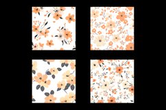 Cream Floral Digital Paper Patterns Product Image 2