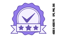 Colored Badge Icon Product Image 1
