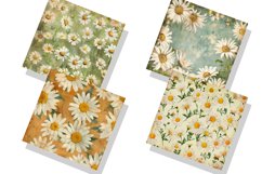 Vintage Daisy Flowers Digital Paper Bundle Product Image 2