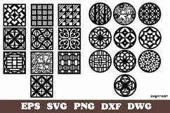 Coasters Laser Cut | Svg Bundle | Mandala Product Image 2
