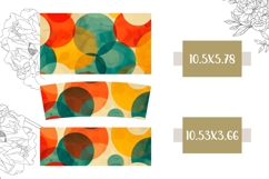 Retro Circles Tumbler, Retro 40 Oz Tumbler Sublimation Product Image 2