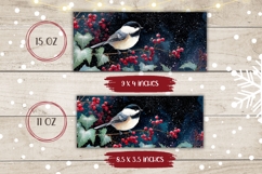 Cartoon Christmas Bird Mug Design, Winter Mug PNG Product Image 2